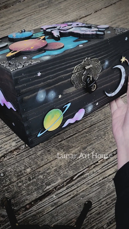Astronaut Skull Guy Hidden Key Box Made to Order