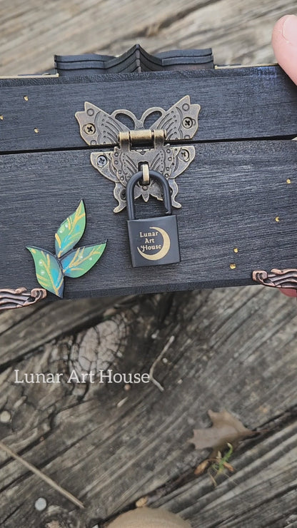 Lotus Labradorite Hidden Key Box