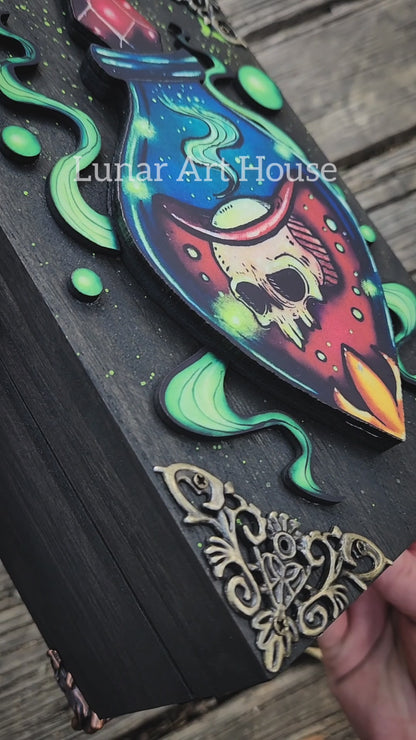 Skull Vial Hidden Key Box Printed Edition