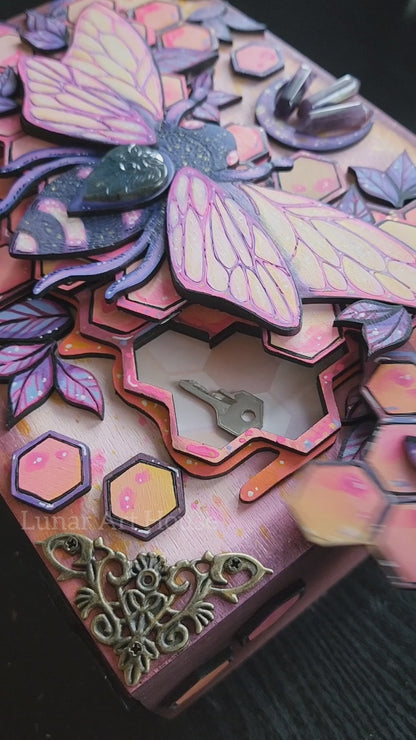 Pink Honeybee Hidden Key Box™
