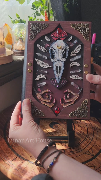 Bird Skull Hidden Key Journal