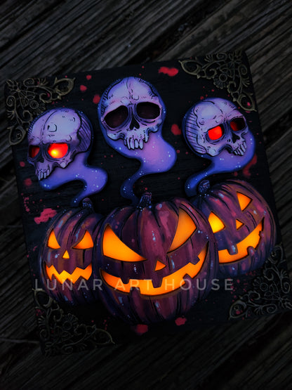 PRE ORDER✨️Light Up🎃Jack-O-Lantern Hidden Key Box™