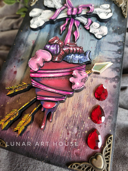 Heart & Bones Hidden Key Box