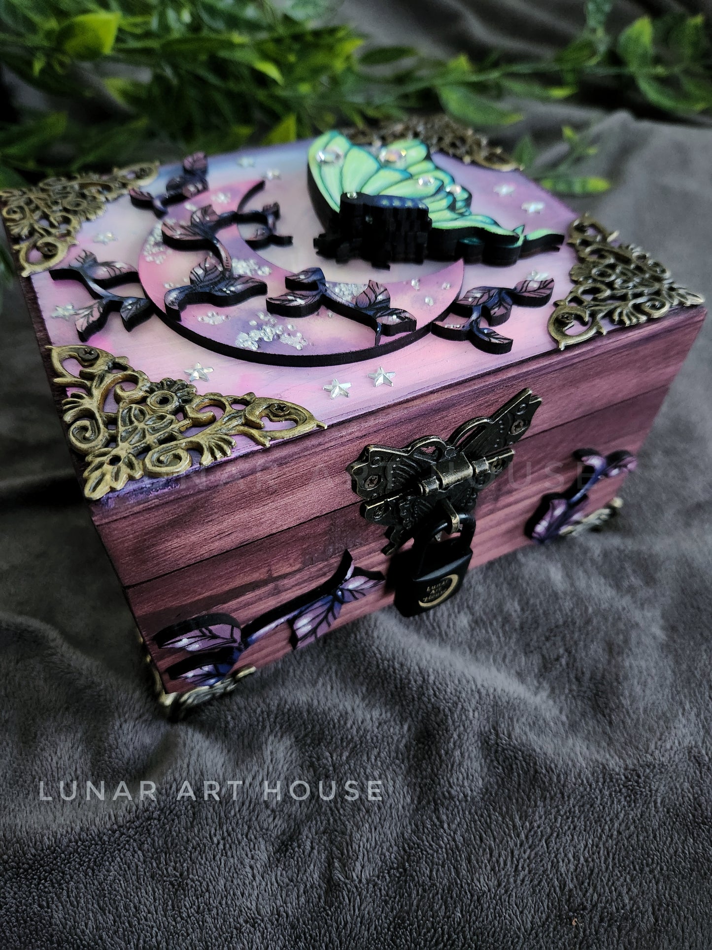 Small Moon Luna Hidden Key Box