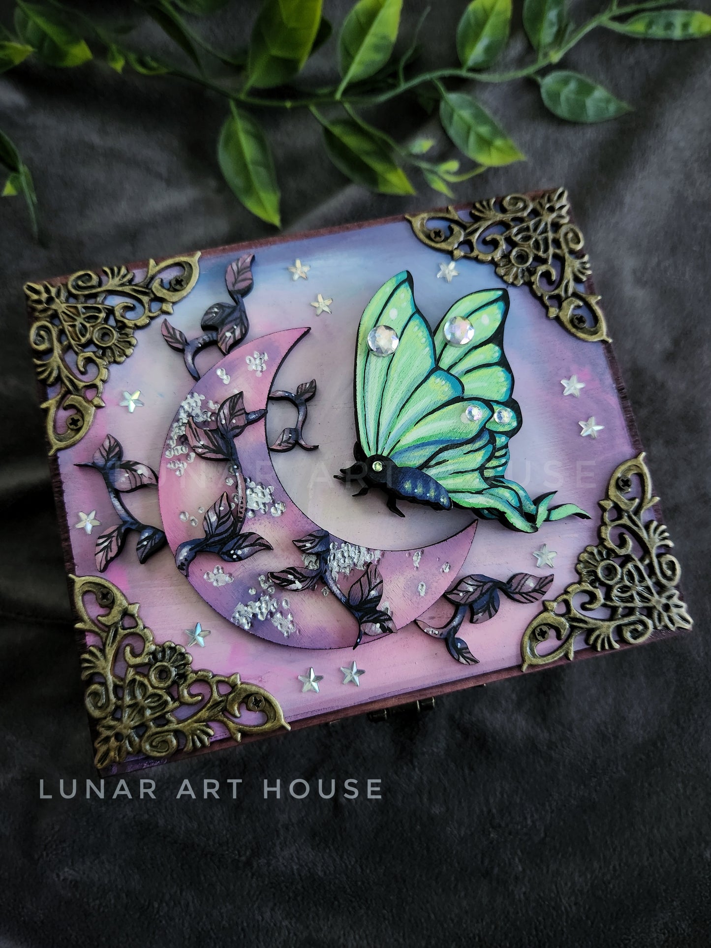 Small Moon Luna Hidden Key Box