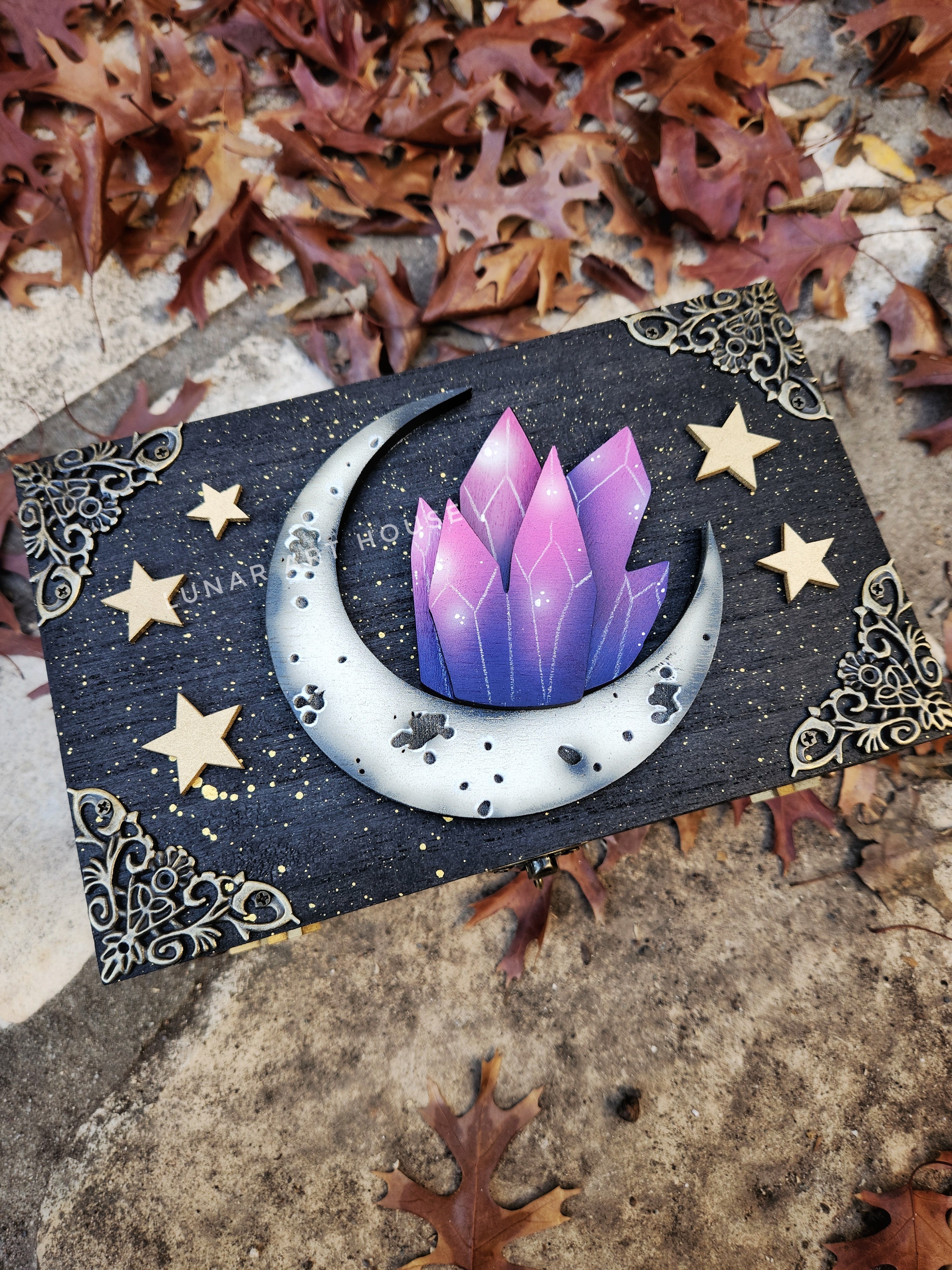 GREY MOON Crystal Moon Hidden Key Box™ – Lunar Art House