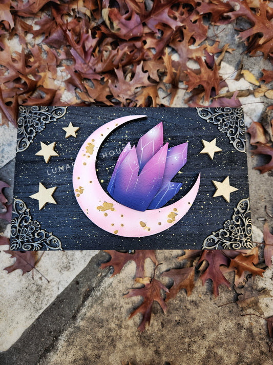 PINK Crystal Moon Hidden Key Box™
