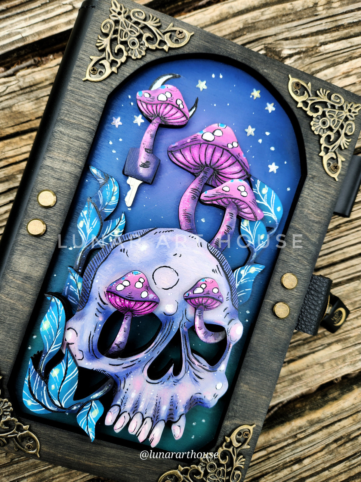 Mushroom Skull Hidden Key Journal