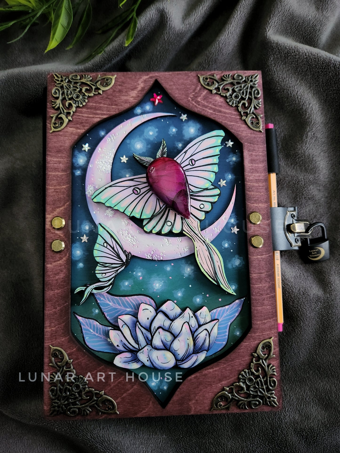 Pink Luna Hidden Key Journal