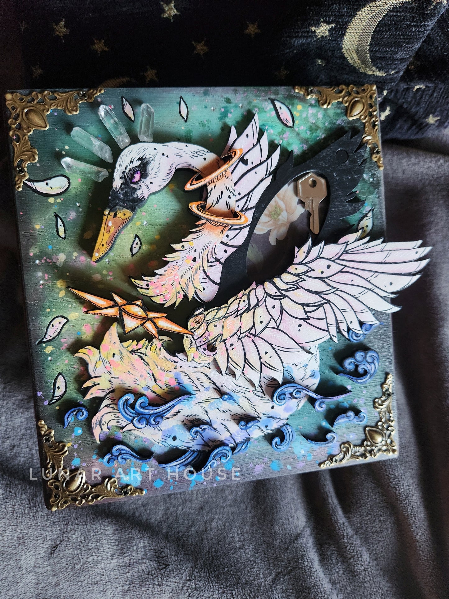 Swan Hidden Key Box