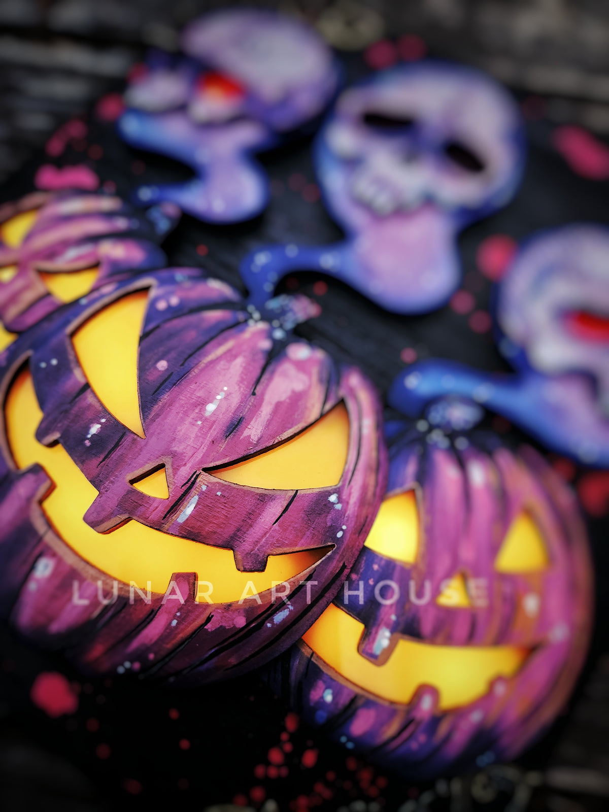 PRE ORDER✨️Light Up🎃Jack-O-Lantern Hidden Key Box™