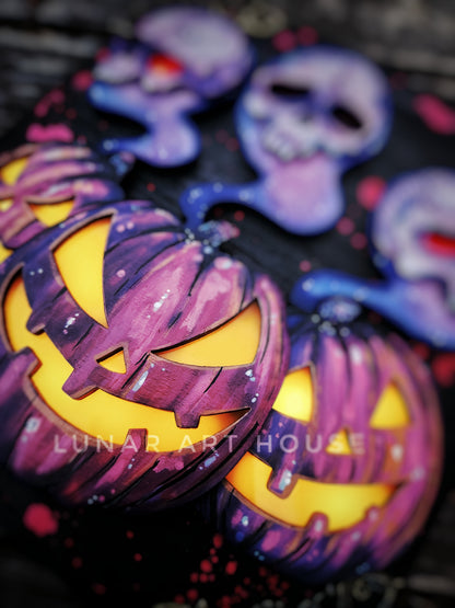 PRE ORDER✨️Light Up🎃Jack-O-Lantern Hidden Key Box™