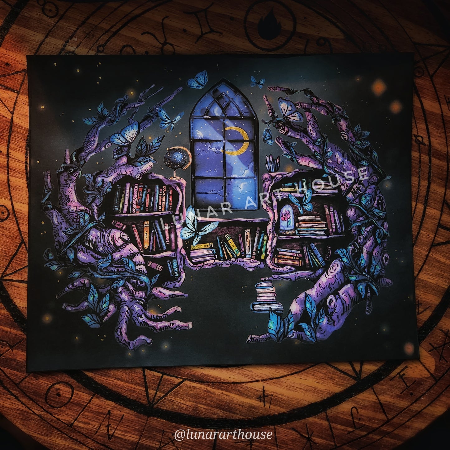 Fairy Library Print