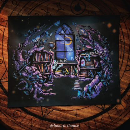 Fairy Library Print