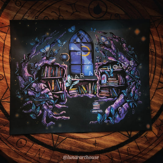 Fairy Library Print
