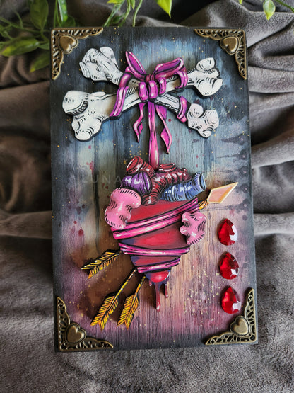 Heart & Bones Hidden Key Box