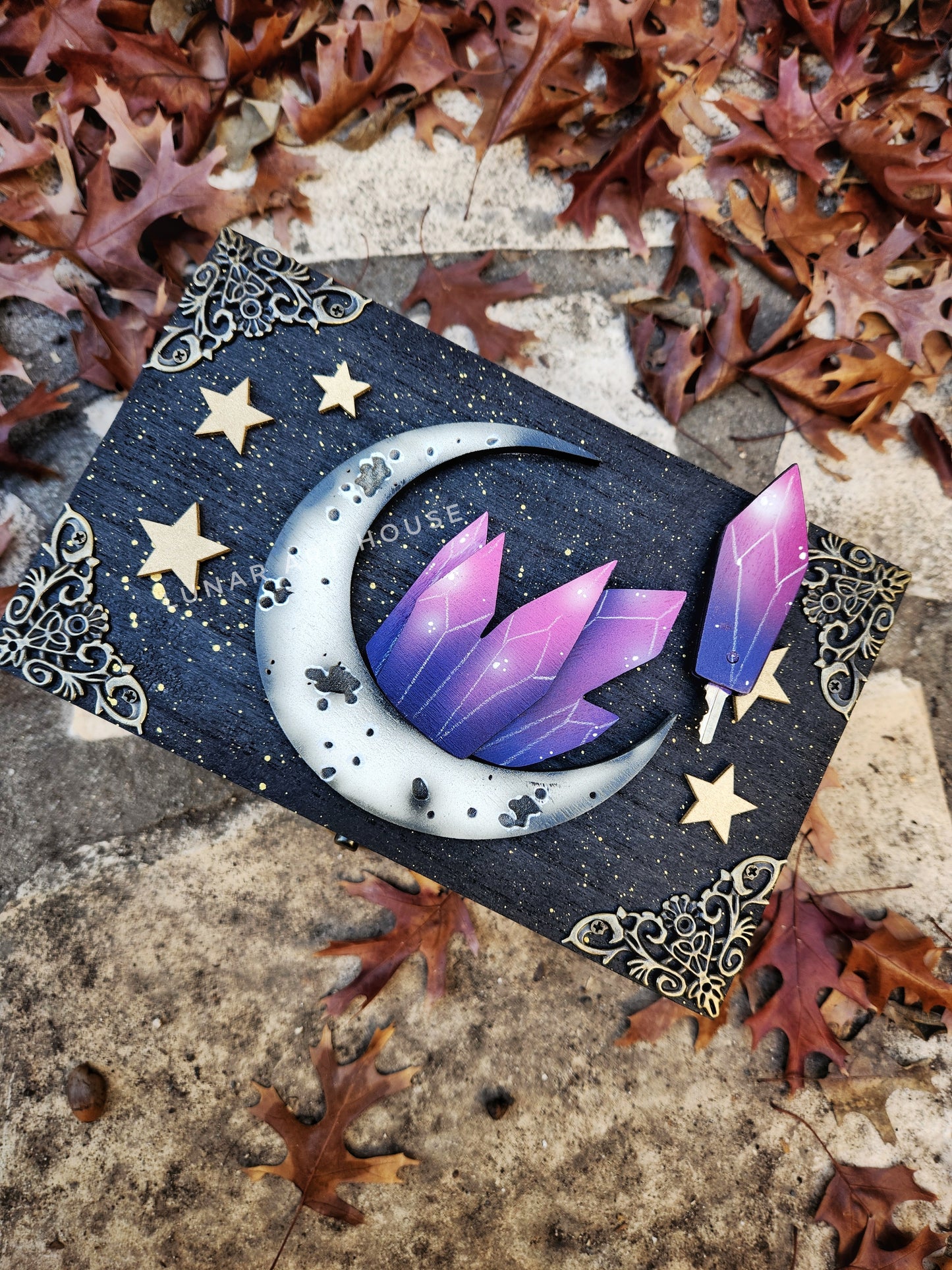 GREY MOON Crystal Moon Hidden Key Box™