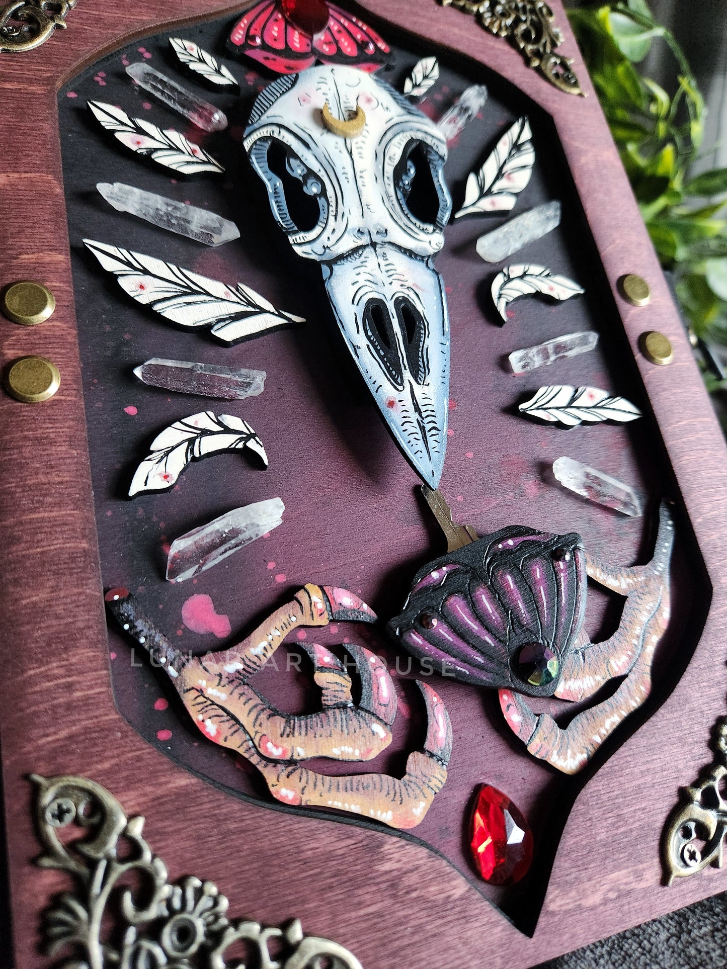 Bird Skull Hidden Key Journal