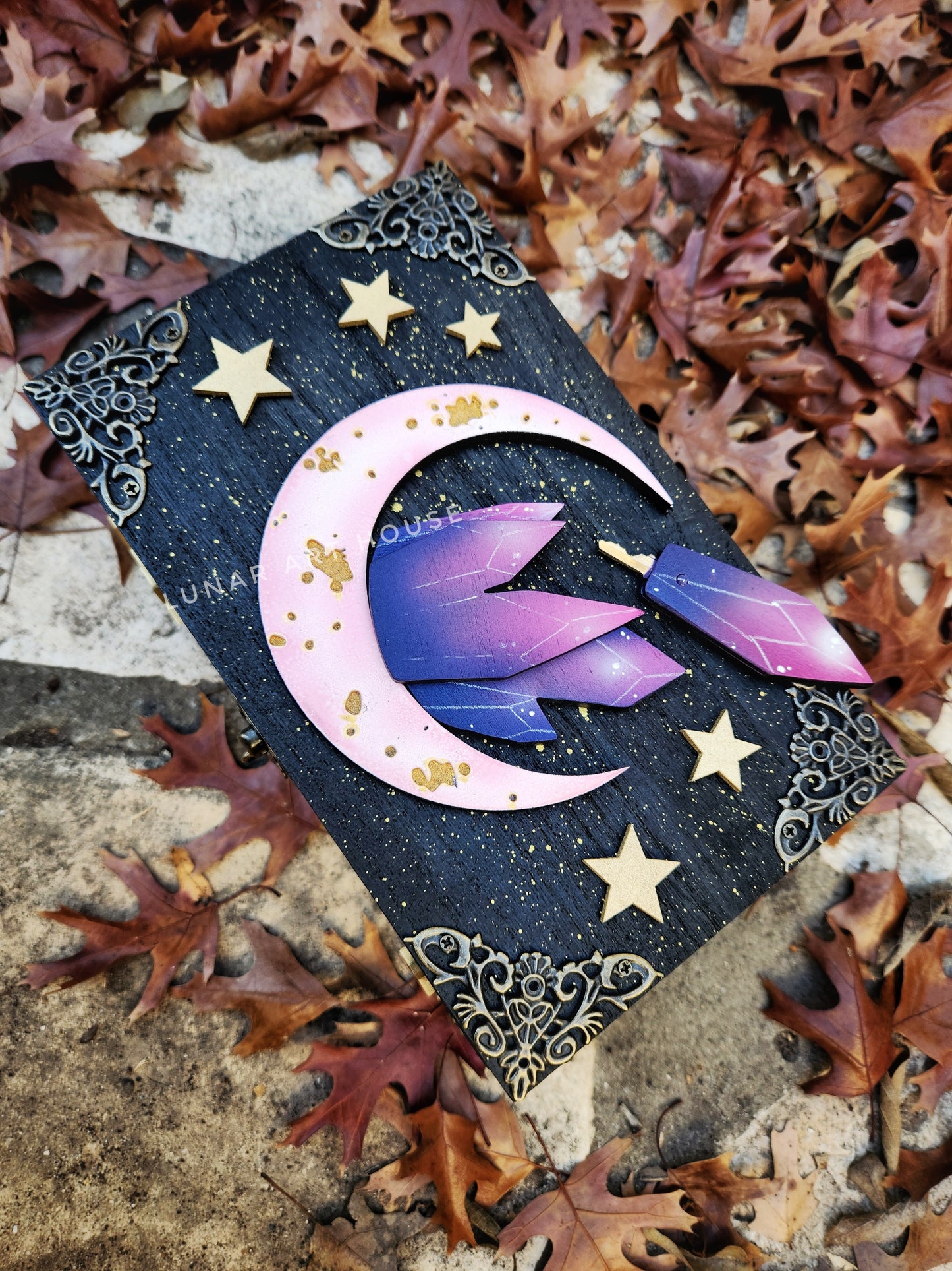 PINK Crystal Moon Hidden Key Box™