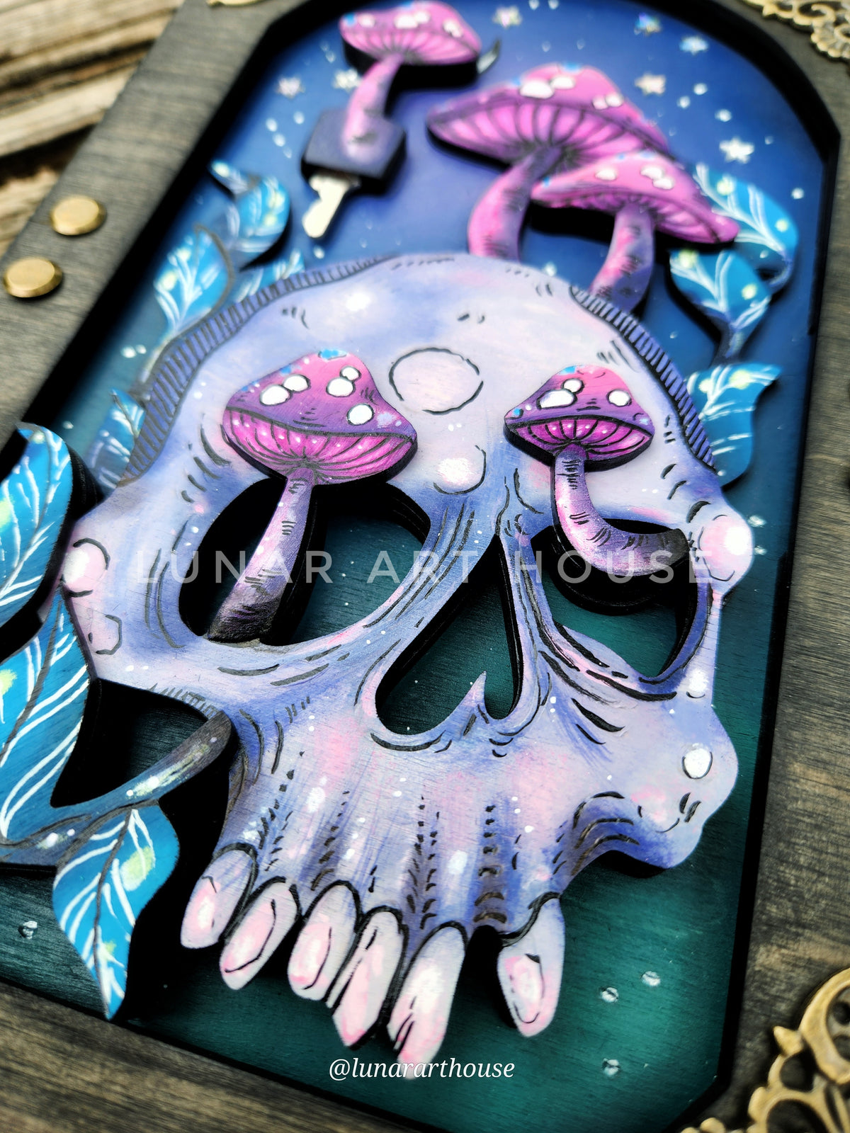 Mushroom Skull Hidden Key Journal