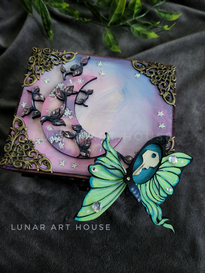 Small Moon Luna Hidden Key Box