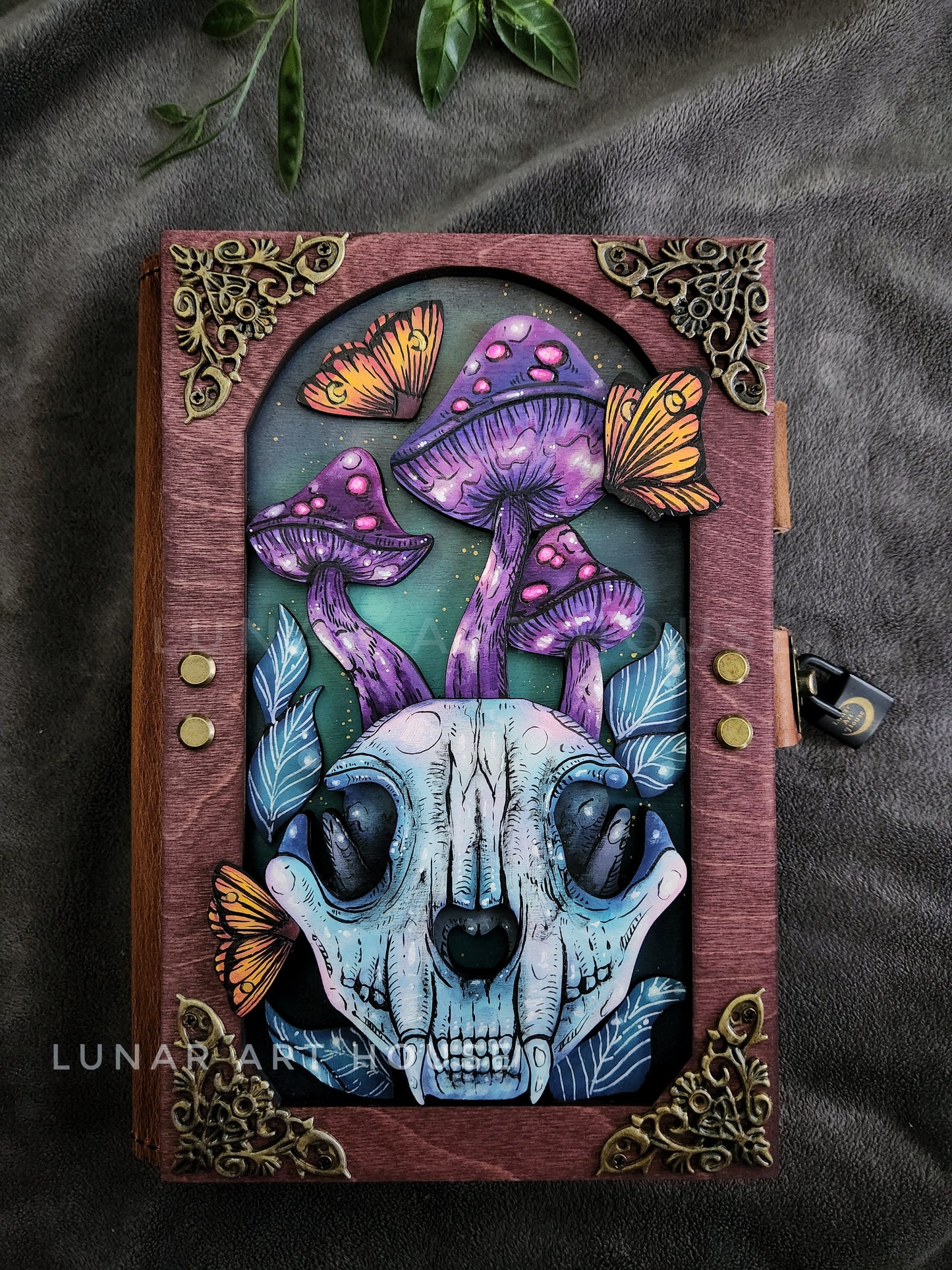 Cat Skull Hidden Key Journal