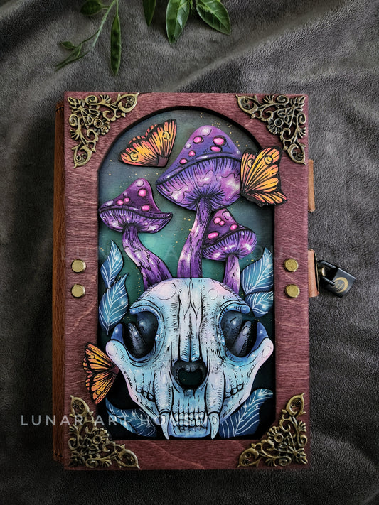 Cat Skull Hidden Key Journal