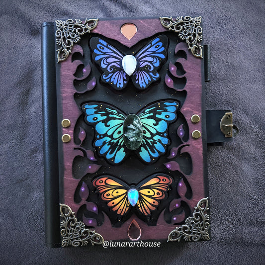 Seraphinite Butterflies Hidden Key Journal