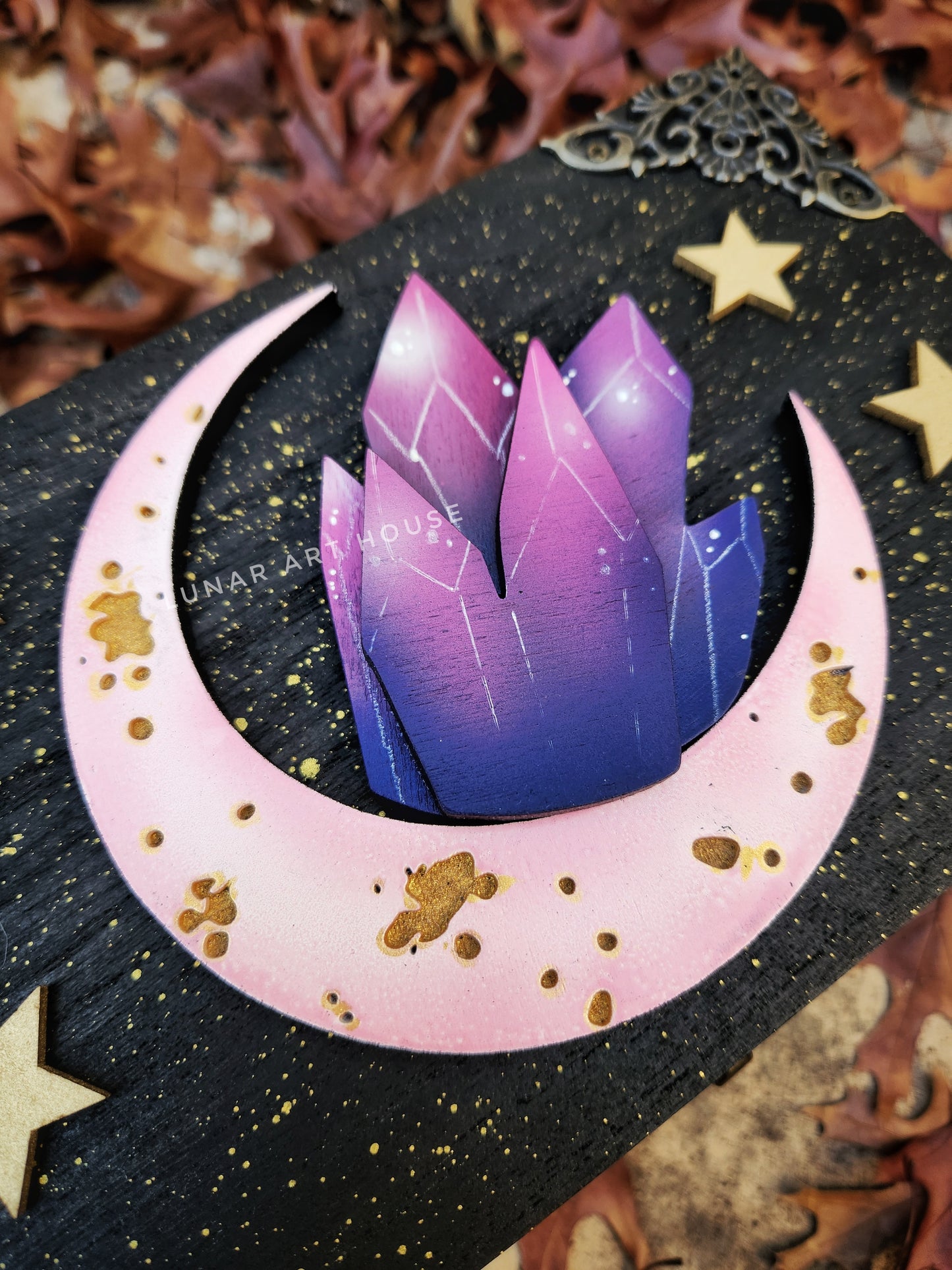 PINK Crystal Moon Hidden Key Box™