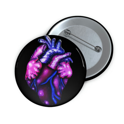 Anatomical Heart Button Pin