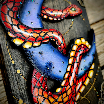 Orange Snake and Moon Hidden Key Box