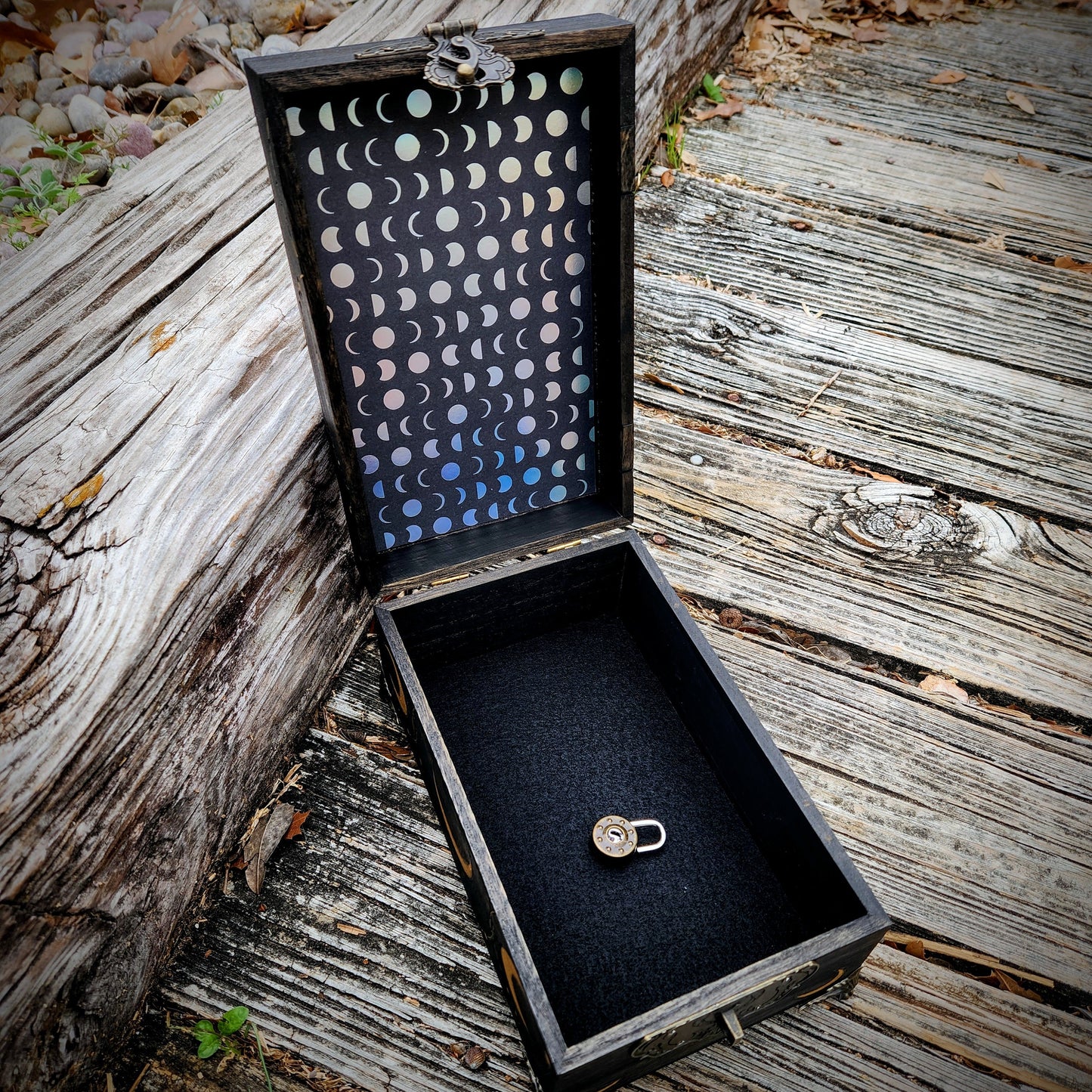 Orange Snake and Moon Hidden Key Box