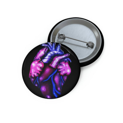Anatomical Heart Button Pin
